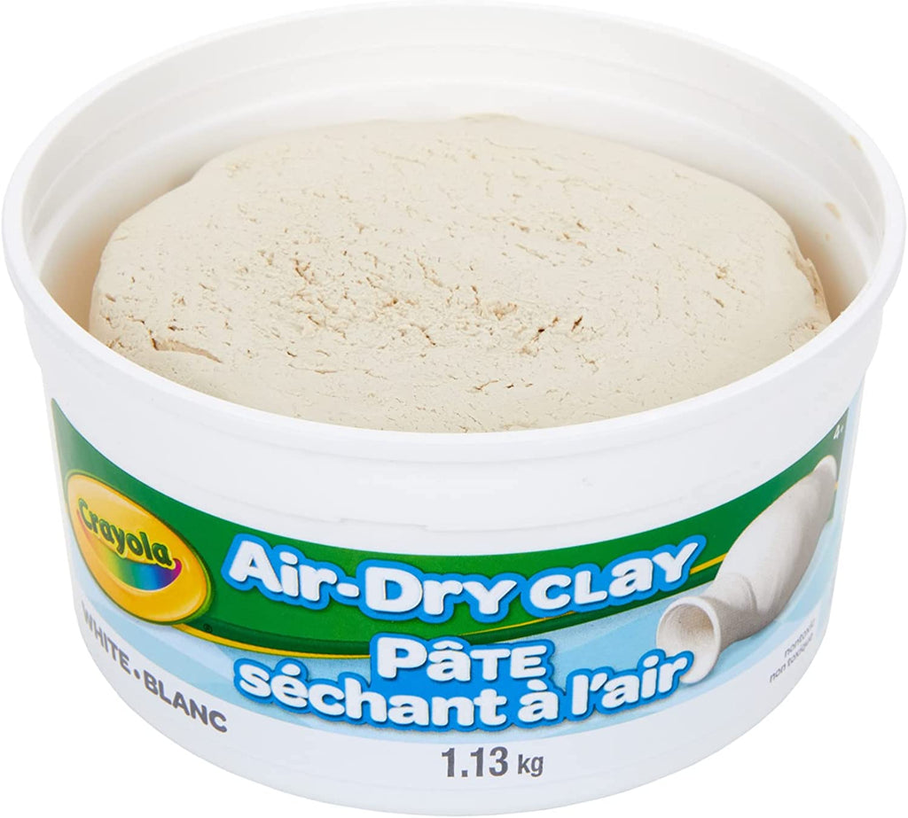 Crayola Air-Dry Clay, White, 1.13 Kg - Quality Classrooms