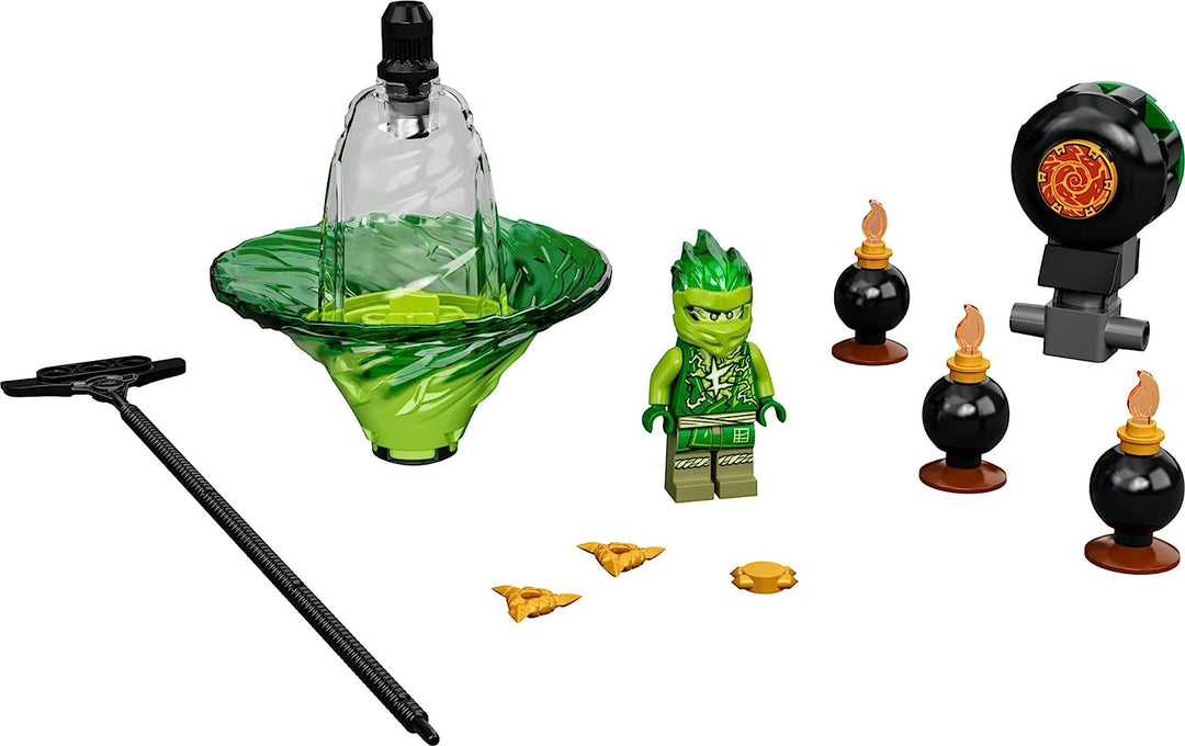 LEGO NINJAGO Lloyds Spinjitzu Ninja Training 70689 Spinning Toy Building Kit with NINJAGO Lloyd; Toy for Kids Aged 6+ (32 Pieces, Green)