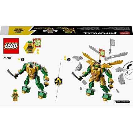 LEGO NINJAGO Lloyd’s Mech Battle EVO 71781 Building Toy Set (223 Pieces)