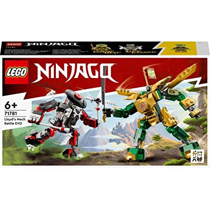 LEGO NINJAGO Lloyd’s Mech Battle EVO 71781 Building Toy Set (223 Pieces)