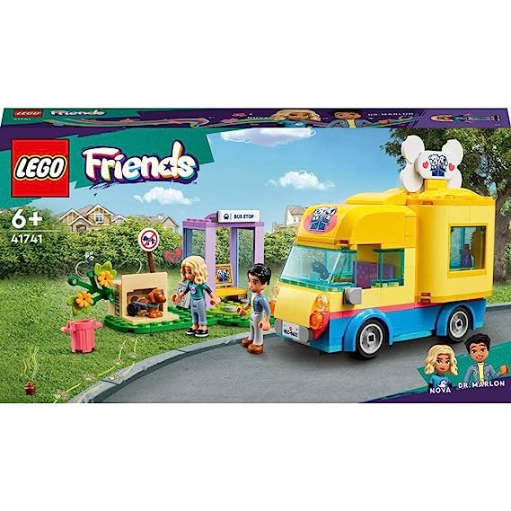 LEGO Friends Dog Rescue Van 41741 Building Toy Set (300 Pieces)