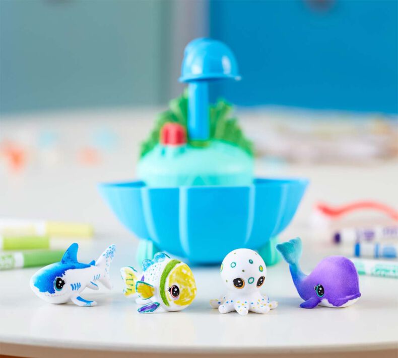 CRAYOLA Scribble Scrubbie Pets Blue Lagoon Playset