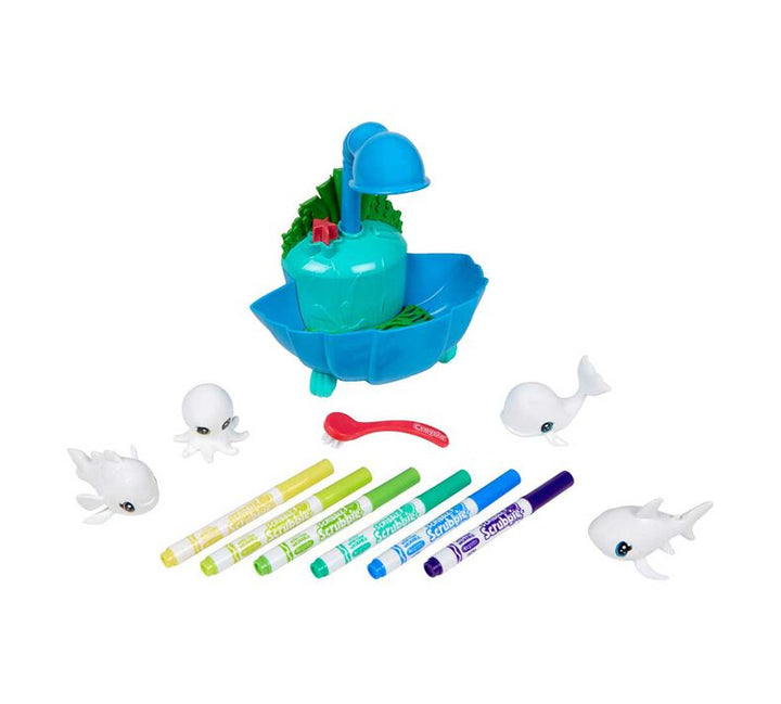 CRAYOLA Scribble Scrubbie Pets Blue Lagoon Playset