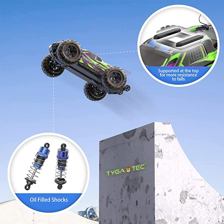 Tygatec Supersonic RC Stunt Car , Hobby Grade 1:16 Scale with Remote Control High Speed Racing Car 2.4GHz , Max Speed Upto 45 km/h ,for Boys and Girls Toys Gifts with Cool LED Lighting