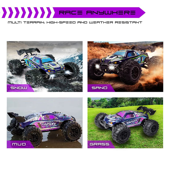 Tygatec Supersonic RC Stunt Car , Hobby Grade 1:16 Scale with Remote Control High Speed Racing Car 2.4GHz , Max Speed Upto 45 km/h ,for Boys and Girls Toys Gifts with Cool LED Lighting