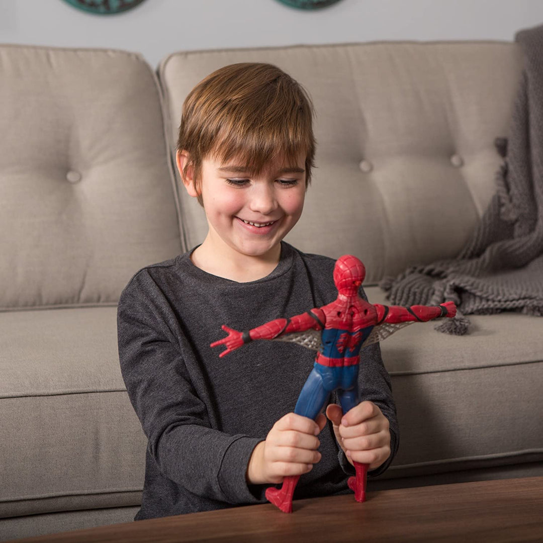 Marvel Spider Man Talking Figure (12 Inch, Multicolour)