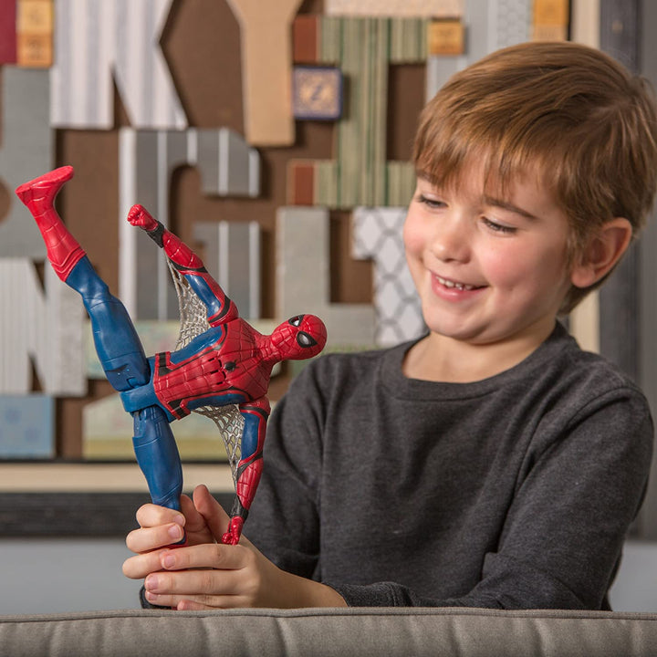 Marvel Spider Man Talking Figure (12 Inch, Multicolour)