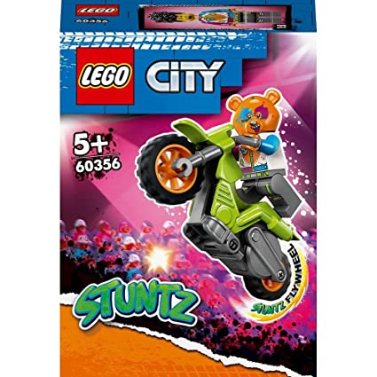 LEGO® City Bear Stunt Bike 60356 Building Toy Set (10 Pieces)