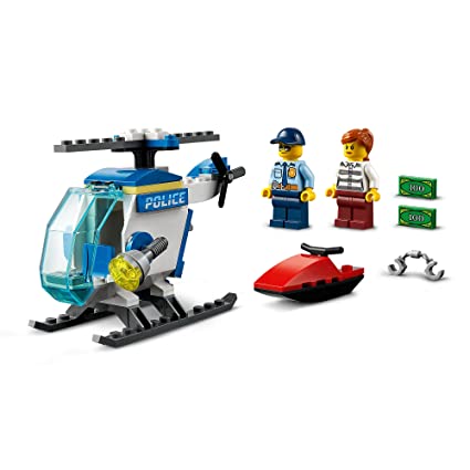 LEGO 60275 City Police Helicopter Toy with Officer and Crook Mini figures for 4+ Years Old Boys and Girls