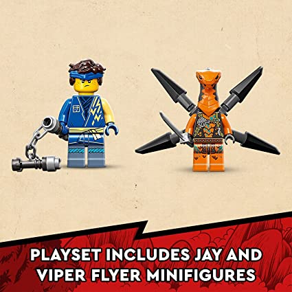 Lego 71760 NINJago Jay Thunder Dragon EVO Playset Featuring a Posable Dragon Toy