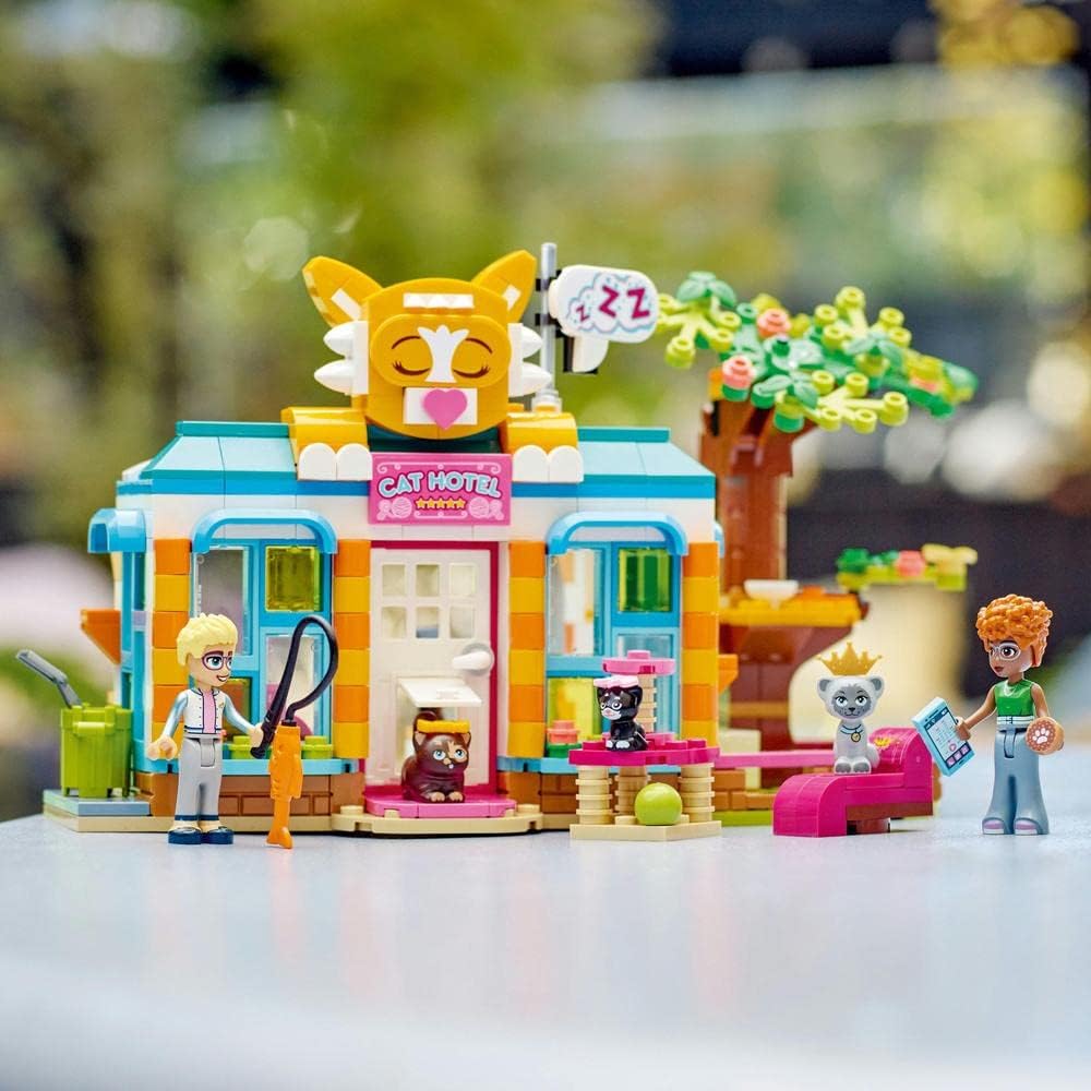 LEGO Friends Cat Hotel 41742 Building Toy Set (445 Pieces)