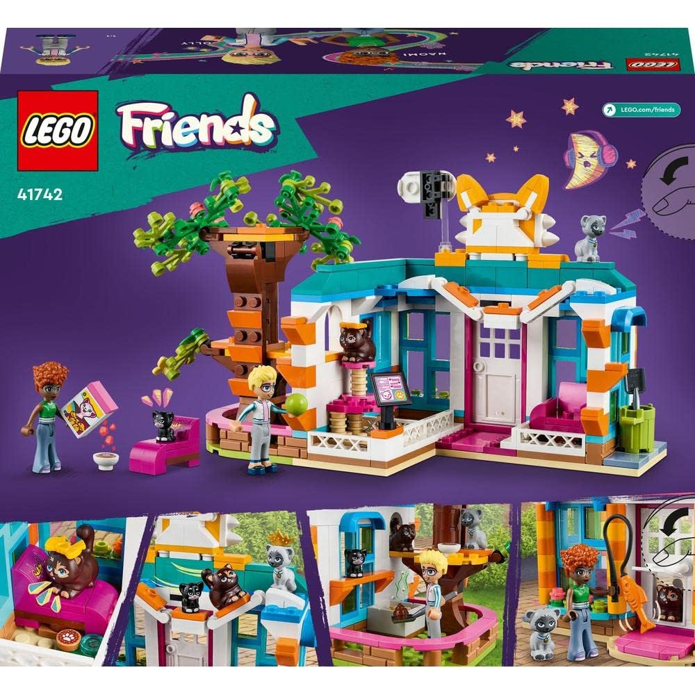 LEGO Friends Cat Hotel 41742 Building Toy Set (445 Pieces)