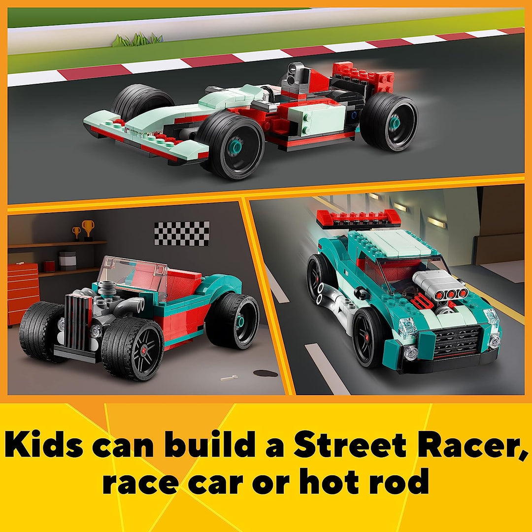 LEGO Creator 3in1 Street Racer 31127 Building Kit (258 Pieces)