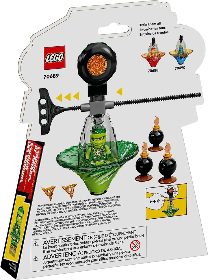 LEGO NINJAGO Lloyds Spinjitzu Ninja Training 70689 Spinning Toy Building Kit with NINJAGO Lloyd; Toy for Kids Aged 6+ (32 Pieces, Green)