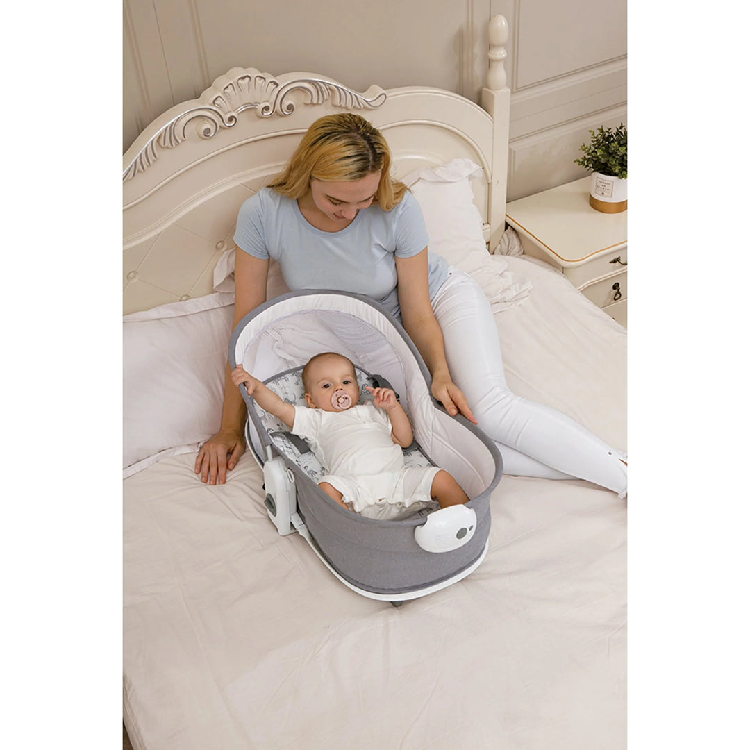 Mastela 6in1 Multi-Function Bassinet, Bouncer and Rocker Grey (Birth+ to 36 months)