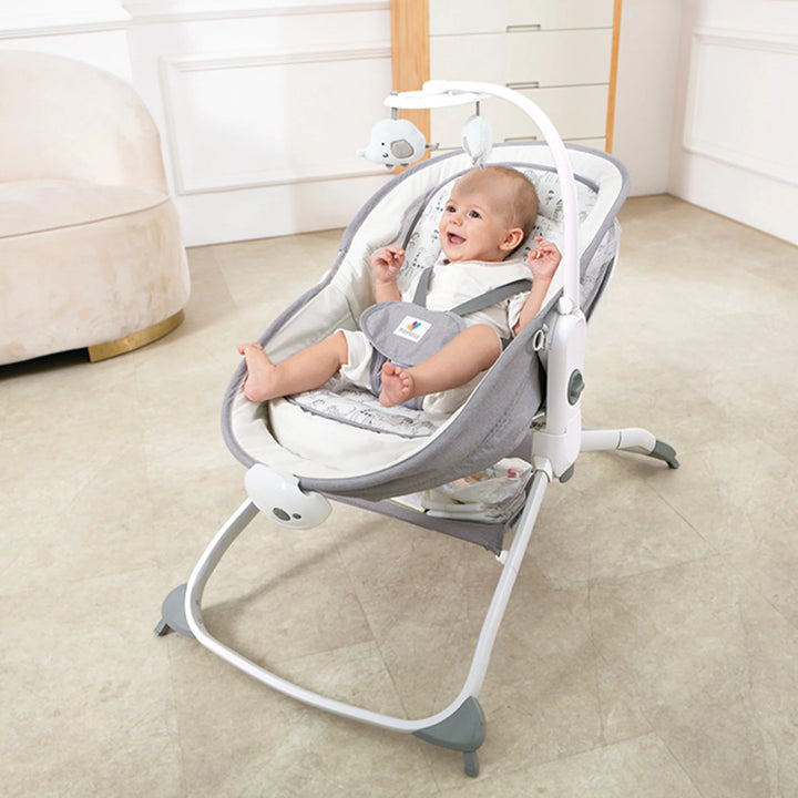 Mastela 6in1 Multi-Function Bassinet, Bouncer and Rocker Grey (Birth+ to 36 months)