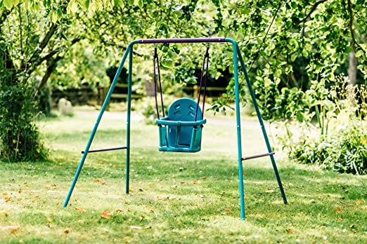 Plum 2 In 1 Metal Swing Set