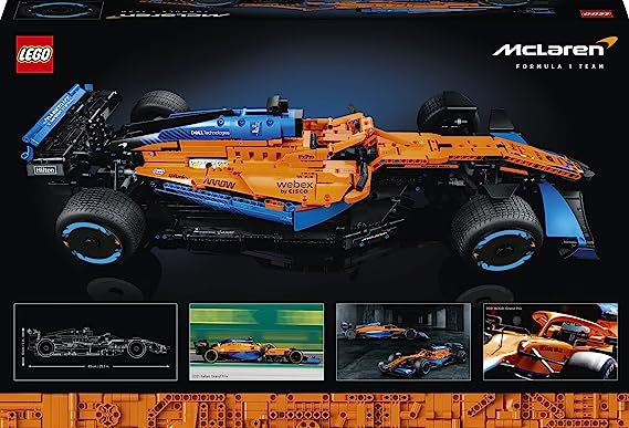 LEGO Technic McLaren Formula 1 Race Car 42141 Model Building Kit (1,434 Pieces)