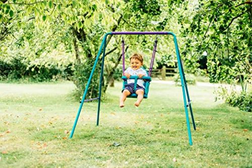 Plum 2 In 1 Metal Swing Set