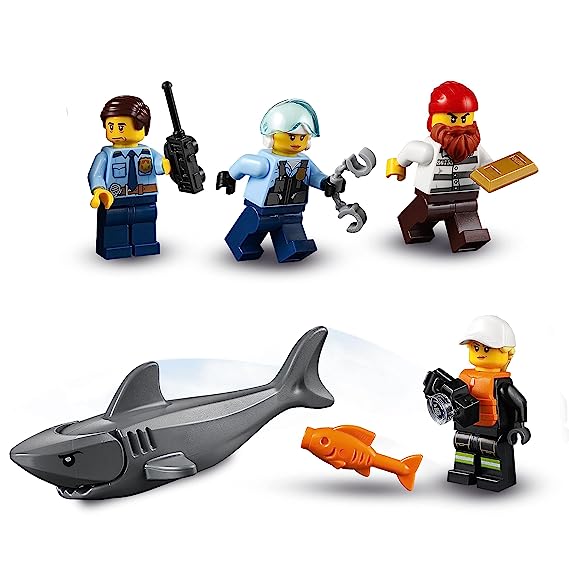 LEGO City Seaside Police and Fire Mission 60308 Building Kit (298 Pieces)