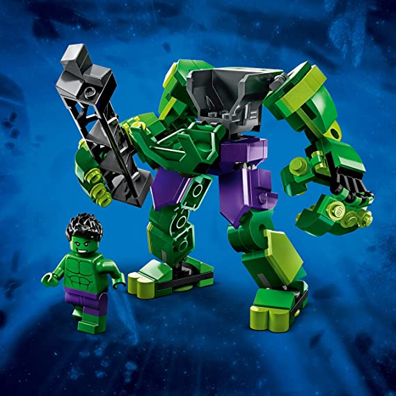 LEGO Marvel Hulk Mech Armor 76241, Avengers Action Figure Set, Collectable Super Hero Buildable Toys for Boys and Girls Ages 6 Plus, Gift Idea