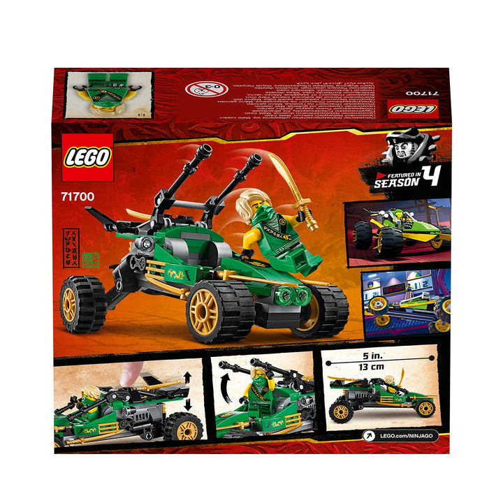 LEGO 71700 NINJAGO Legacy Jungle Raider Car with Lloyd Minifigure, Tournament of Elements Building Set for Kids (Multicolor) (127 Pieces)