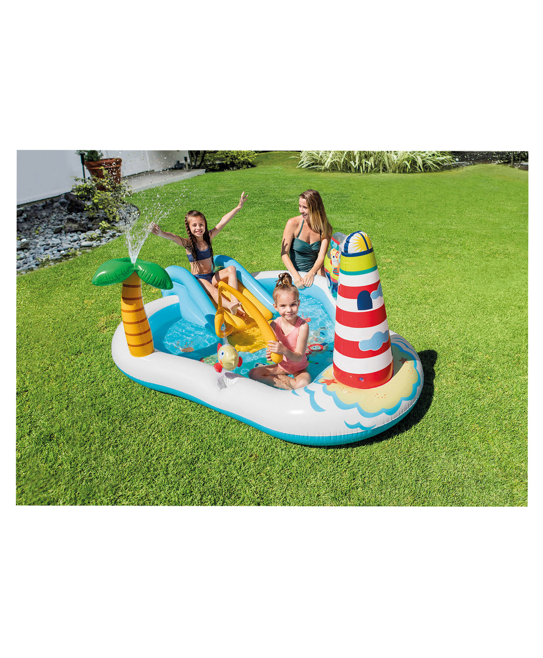 Intex Fishing Fun Play Center Inflatable Swimming Pool - Multicolour