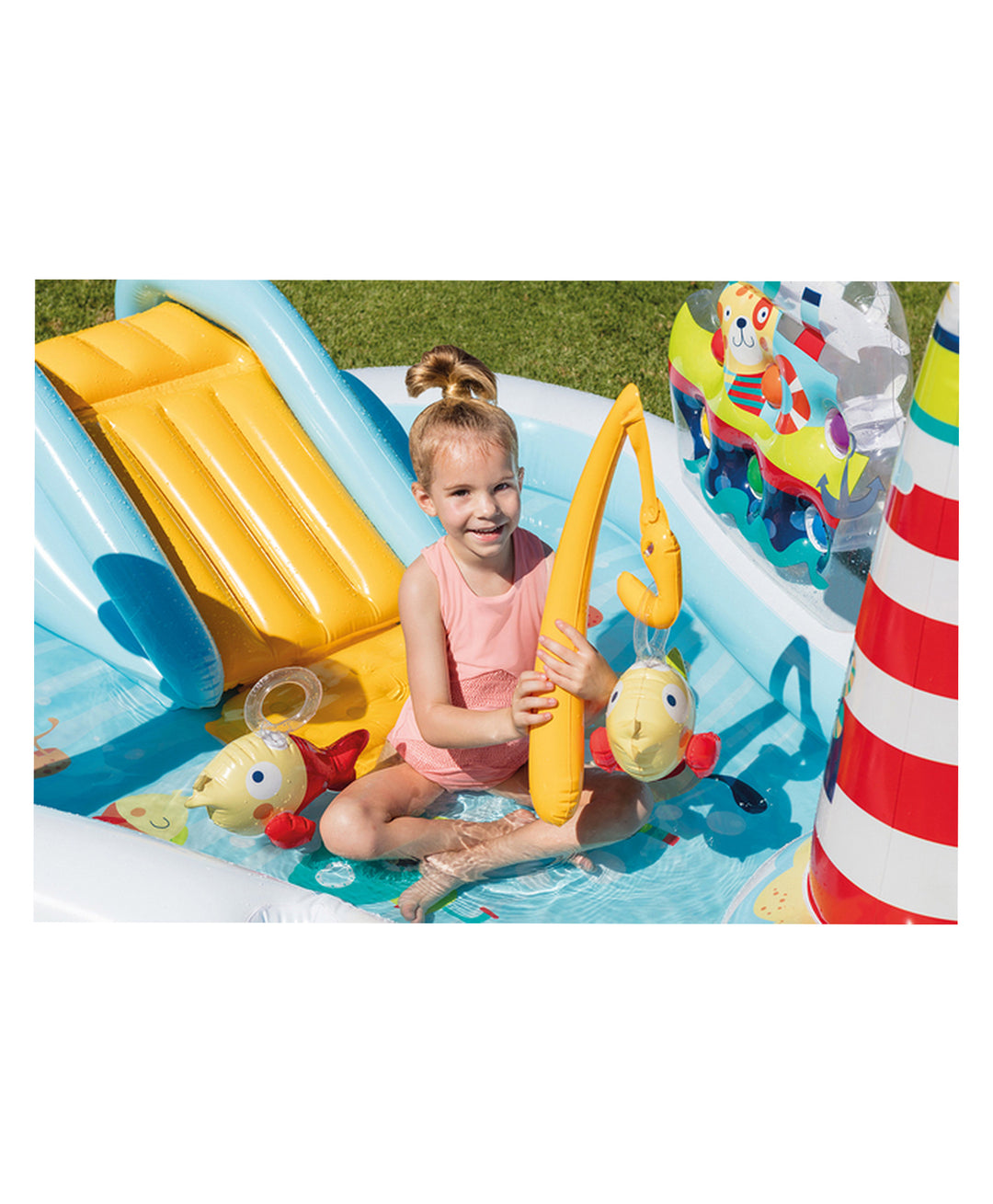 Intex Fishing Fun Play Center Inflatable Swimming Pool - Multicolour