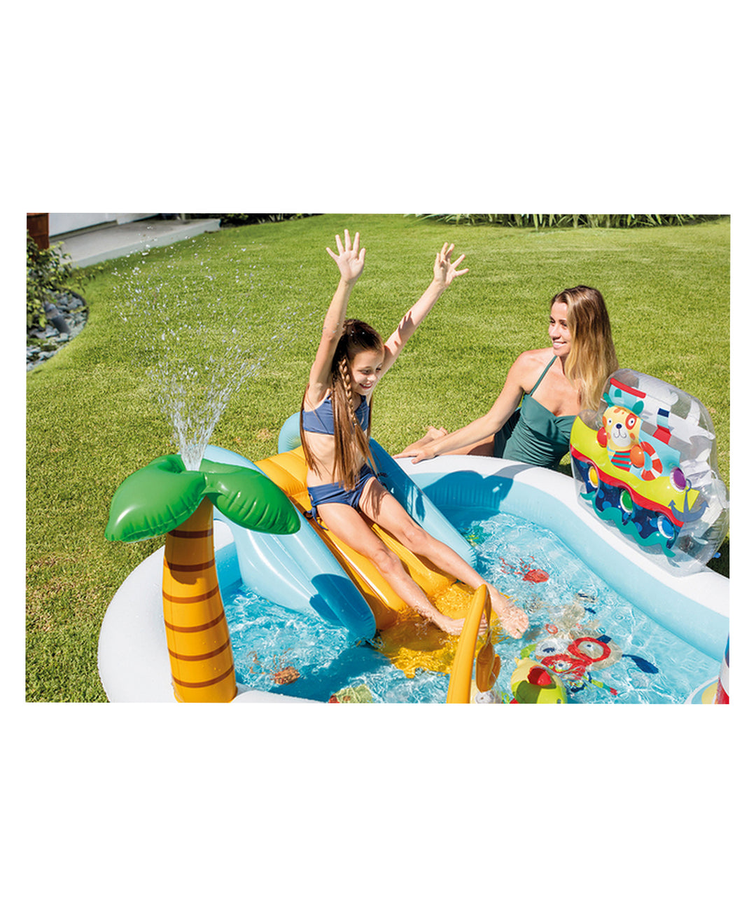 Intex Fishing Fun Play Center Inflatable Swimming Pool - Multicolour