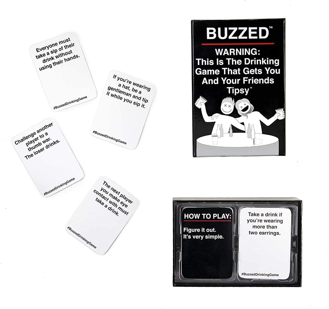 Buzzed-The Hilarious Party Game That Will Get You & Your Friends Hydrated, Multicoloured