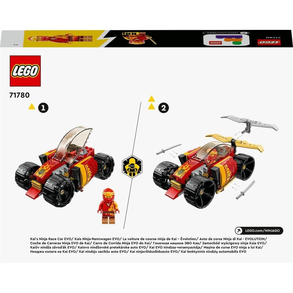 LEGO NINJAGO Kai’s Ninja Race Car EVO 71780 Building Toy Set (94 Pieces)