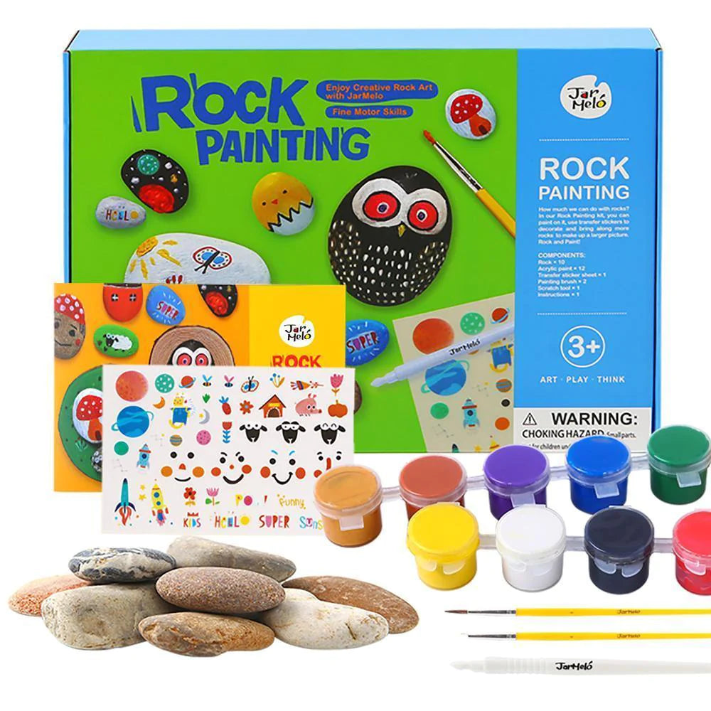 Best Deal for Jar Melo Deluxe Rocks and Magnet Painting Kit,Arts