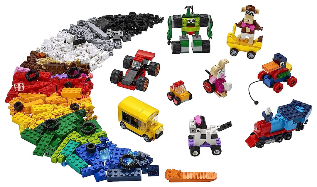 LEGO Classic Bricks and Wheels 11014 Kids’ Building Kit (653 Pieces)