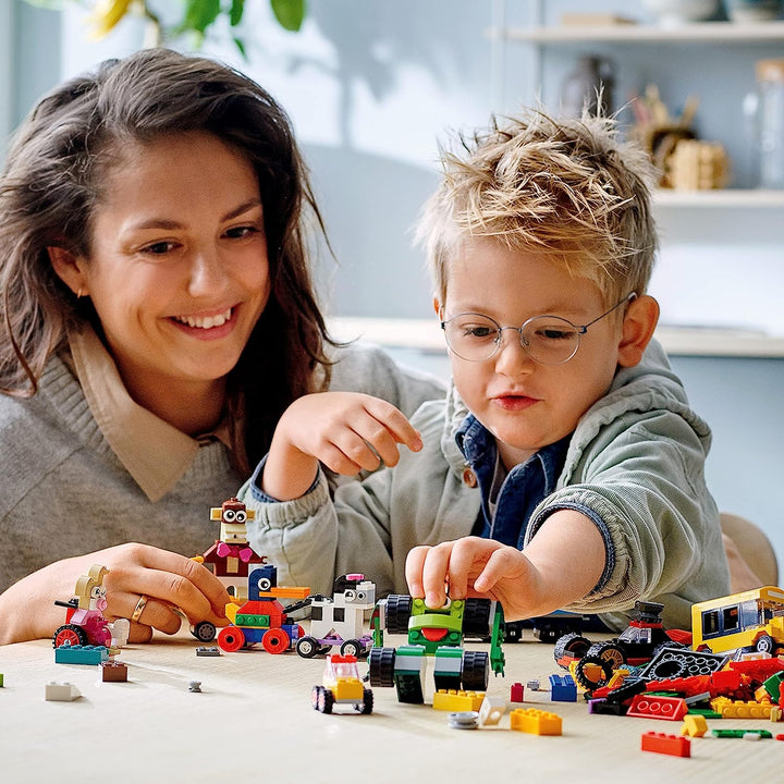 LEGO Classic Bricks and Wheels 11014 Kids’ Building Kit (653 Pieces)