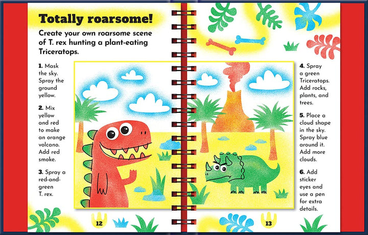 Roarsome Dinosaurs (Spray Pen Art)