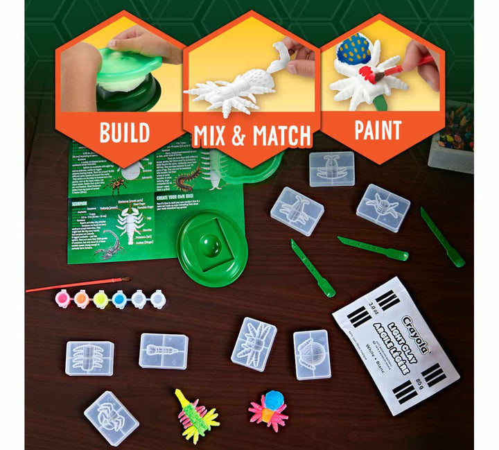 Critter Creator Glow in the Dark Bug Fossil Kit for Kids