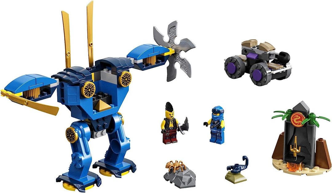 LEGO NINJAGO Legacy Jay’s Electro Mech 71740 Ninja Toy Building Kit Featuring Collectible Minifigures; Great Gift for Kids Aged 4 and Up Who Love Imaginative Toys, New 2021 (106 Pieces)