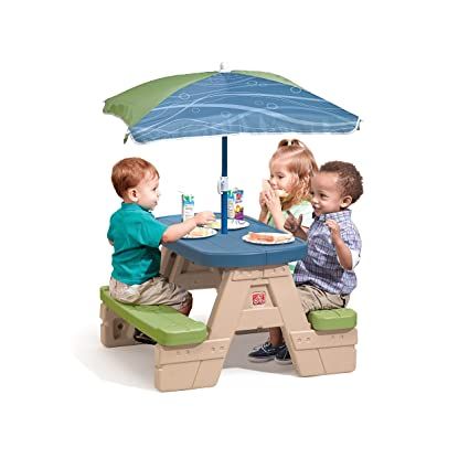 Step2 Sit And Play Picnic Table With Umbrella