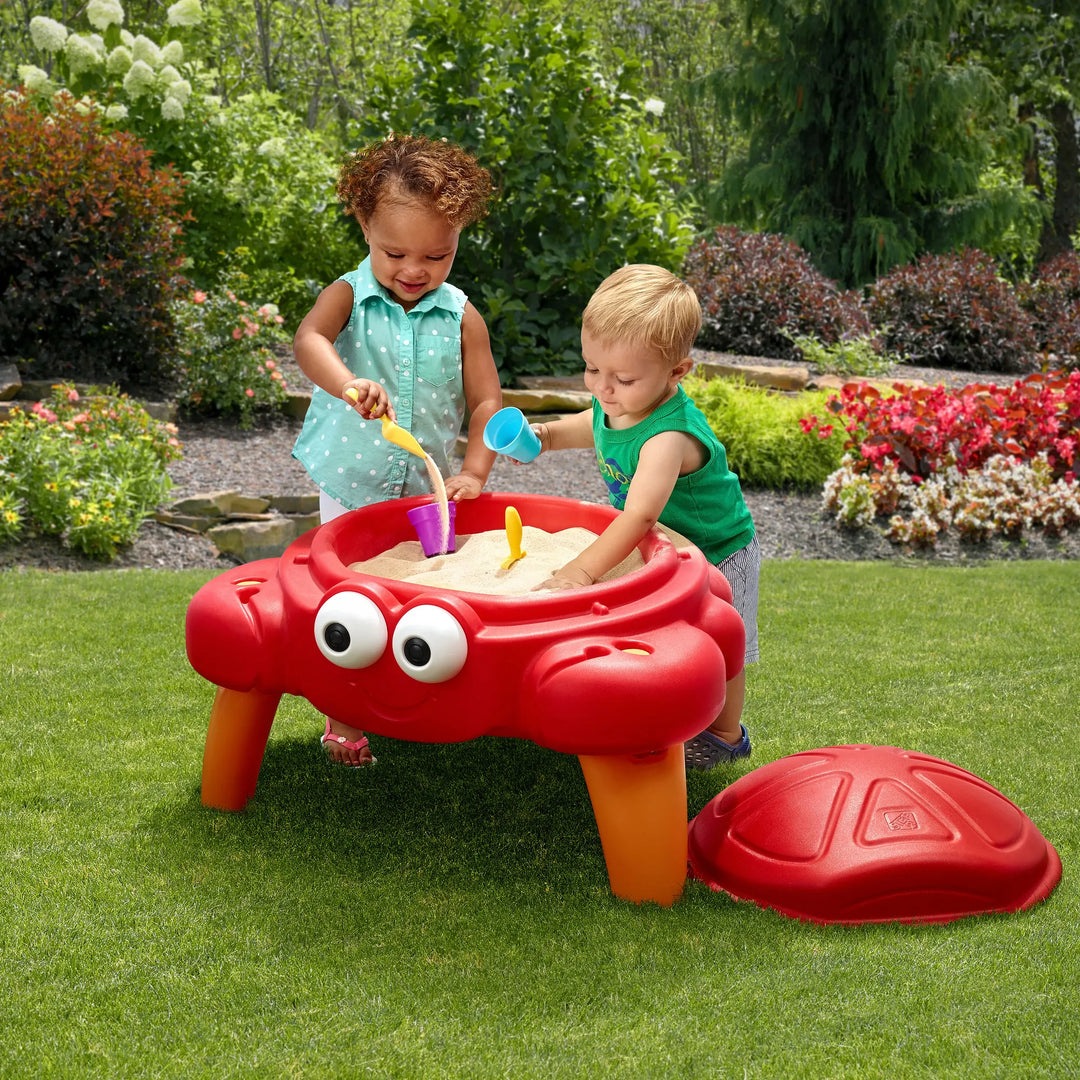 Step2 Crabbie Sand Table | Durable Outdoor Kids Activity Game Sandbox |