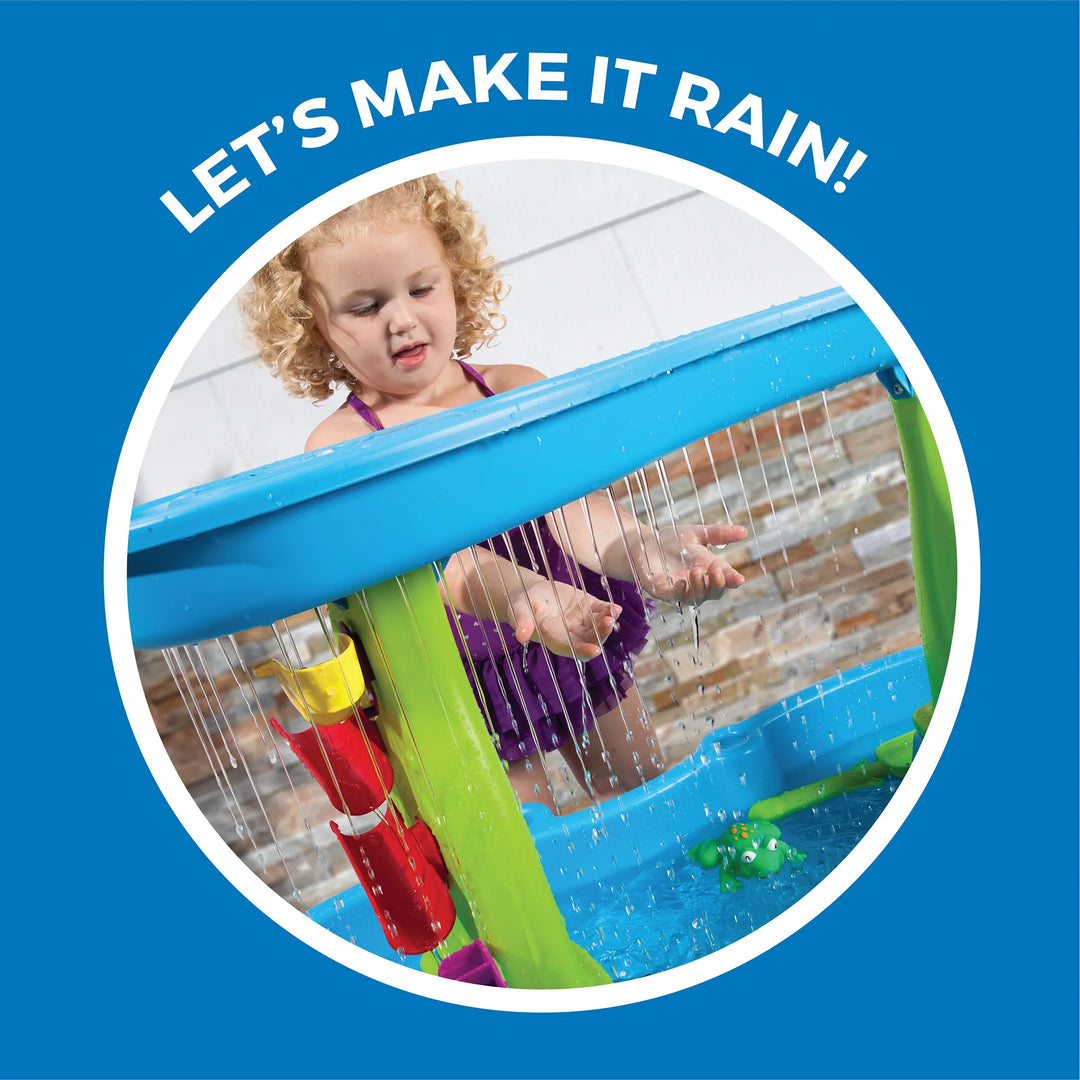 Step 2 Rain Showers Splash Pond Water Table Kids Water Play Table With 13-Pc Accessory Set