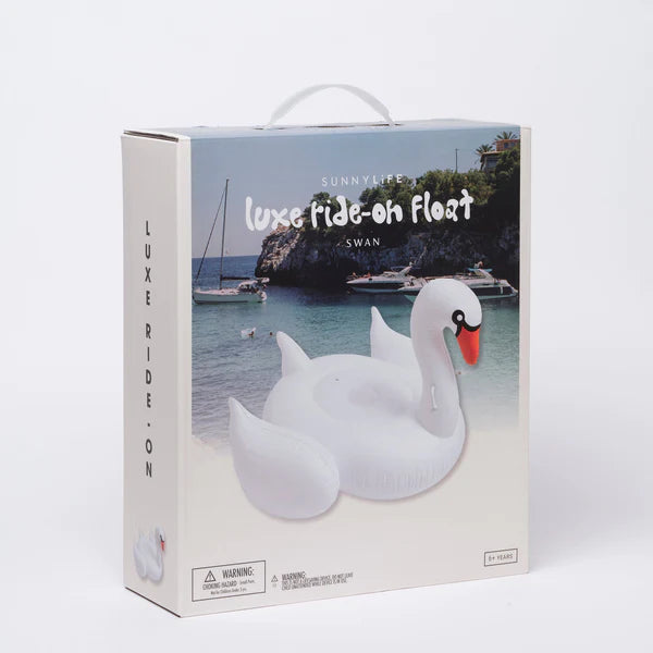 SUNNYLIFE Luxe Ride-On Float SWAN