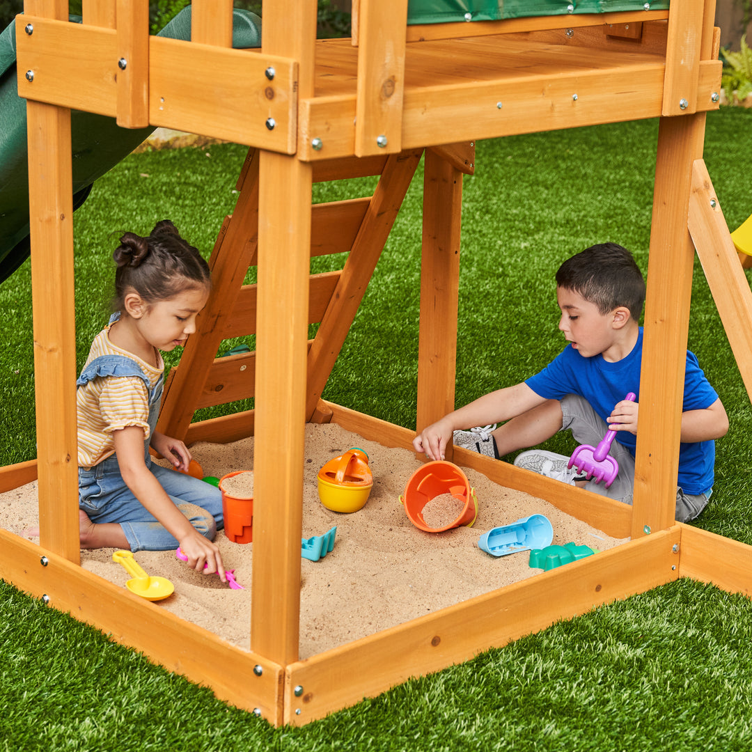 KidKraft Appleton Wooden Swing Set / Playset