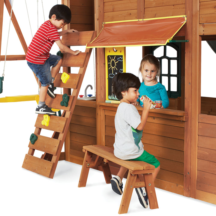 KidKraft Falcon Ridge Wooden Swing Set / Playset